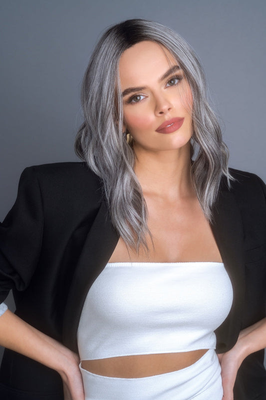 High Heat Mid Wavy Topper Wig - 1037   Alexander Couture Collection