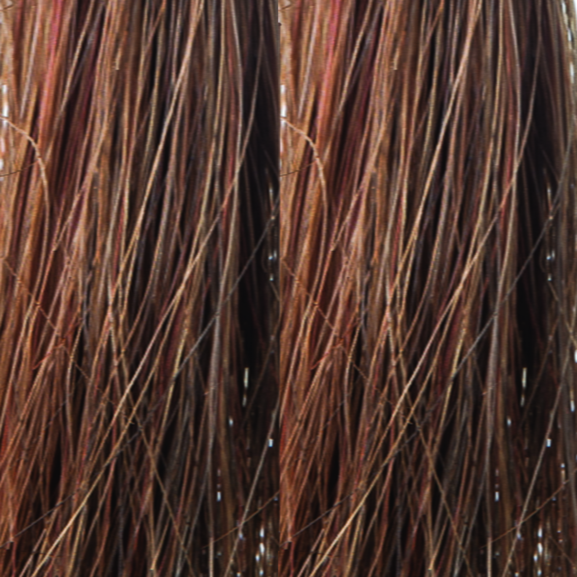 Bronzed Brown  -  This bronze based medium red is great and full of coco chocolate lowlights and hazel copper highlights. Bronzed Brown has eye catching glimmers of rosewood and autumn orange.