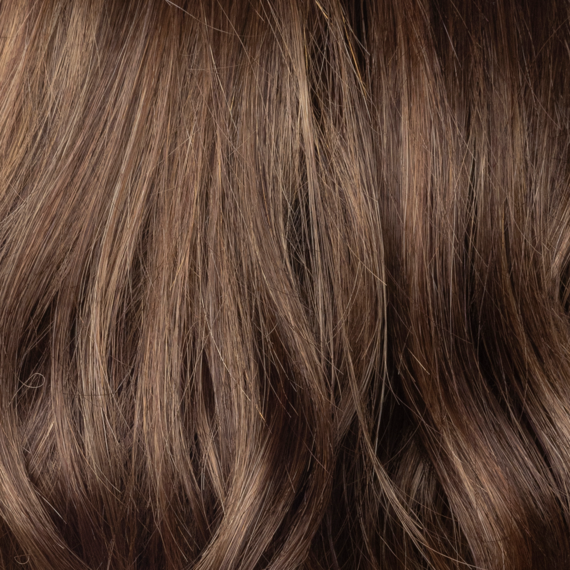 Maple Frost  -  A stunning new color is beautiful a mid brown with a slight chocolate brown root and has an array of highlights and lowlights of both warm maple blonds and toffee shades with frosty undertones.
