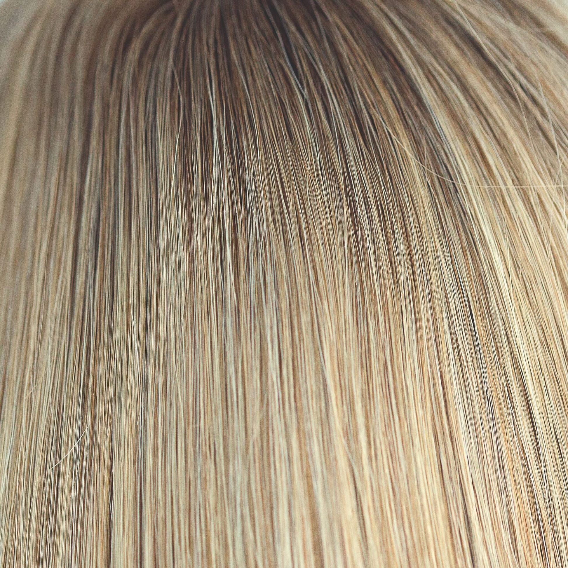 Moonlight Blonde-LR - A perfect mixture of a rooted warm medium blond and cool light blond. The medium brown ombre achieves a modern, final touch.