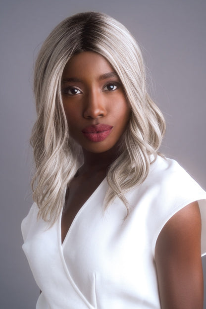 High Heat Mid Wavy Topper Wig - 1037   Alexander Couture Collection