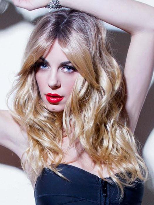 Hollywood Honey Mono Part Synthetic Long Wig