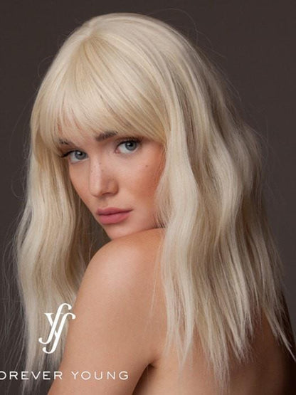 Indie Waves Heat Friendly Mono Part Synthetic Medium Wig